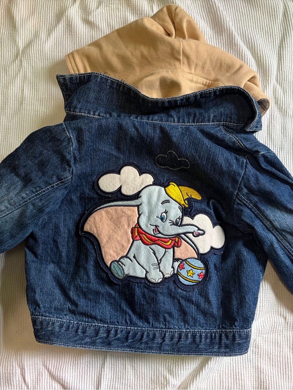 Vintage Disney “Little Dreamer” Double Layer Denim Jacket ft. Dumbo